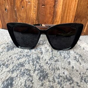 I-SEA Sunglasses Black Smoke Polarized Full Frame Cat Eye Aloha Fox Rose Gold